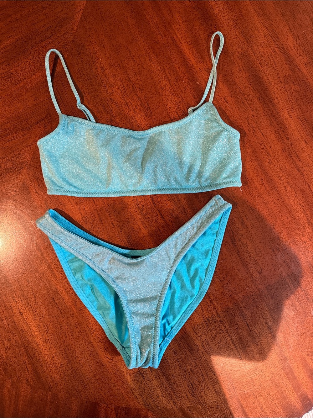 TRIANGL Blue Sparkle Bikini XS/S